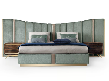 ROBERTO BARNINI - Fabric double bed by Barnini Oseo - view 3